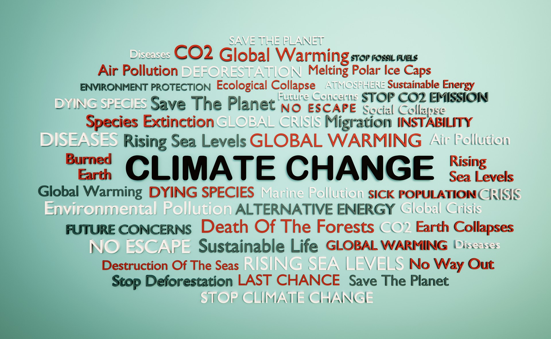 Climate Change word cloud.
